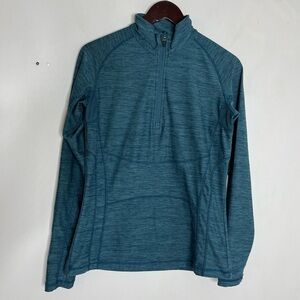 Dover Size Medium 1/4 Zip Mid-weight Pullover Sweatshirt Thumbholes Equestrian